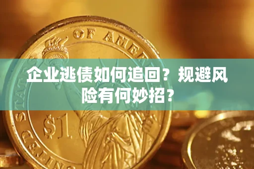 武汉企业逃债如何追回？规避风险有何妙招？