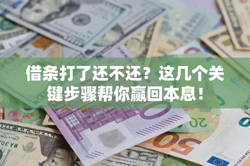 武汉借条打了还不还？这几个关键步骤帮你赢回本息！