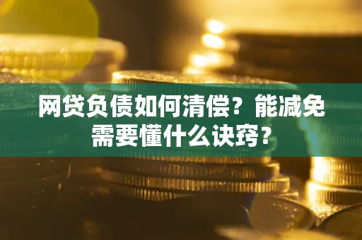 武汉网贷负债如何清偿？能减免需要懂什么诀窍？