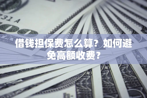 武汉借钱担保费怎么算？如何避免高额收费？