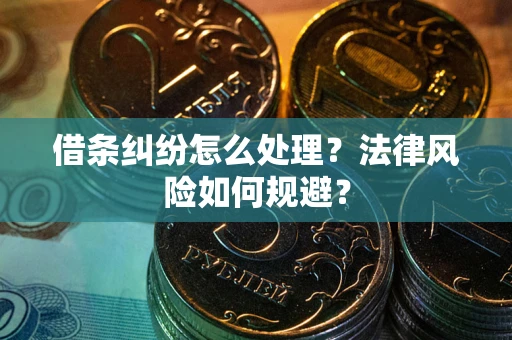 武汉借条纠纷怎么处理？法律风险如何规避？