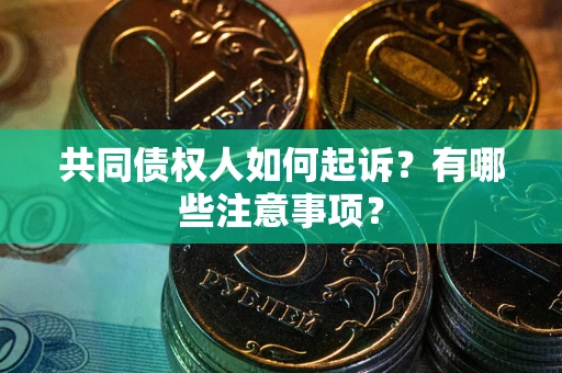武汉共同债权人如何起诉？有哪些注意事项？