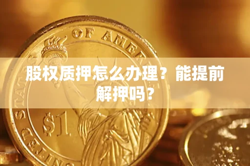 武汉股权质押怎么办理？能提前解押吗？