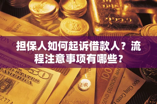 武汉担保人如何起诉借款人？流程注意事项有哪些？